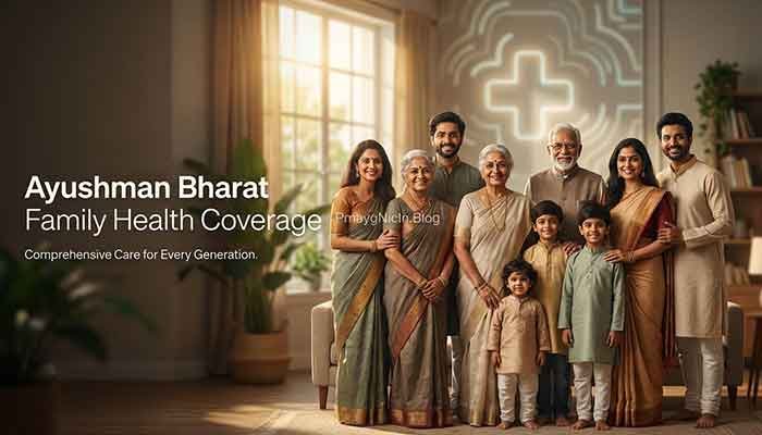 Indian family covered under Ayushman Bharat Yojana health insurance scheme