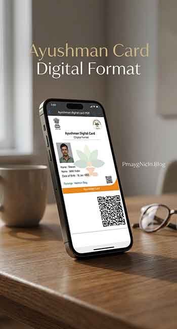 Downloaded Ayushman Bharat digital health card sample