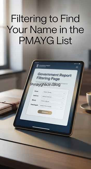 Beneficiary selection filter for the PMAY-G list