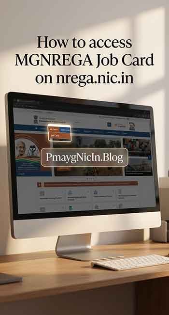 NREGA official website homepage showing job card section