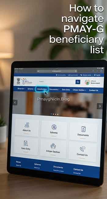 PMAY-G official portal homepage navigation