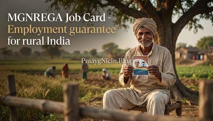 Rural worker with MGNREGA job card
