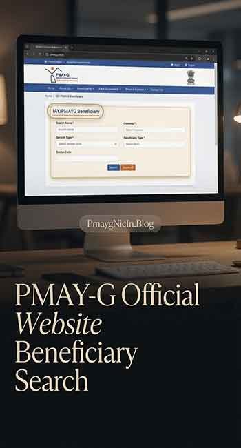 How to find the PMAYG beneficiary status check page on the official website