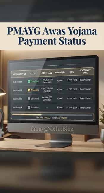Checking PMAYG payment status and installment details