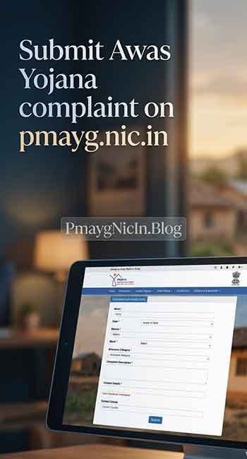 PMAY-G portal grievance filing page
