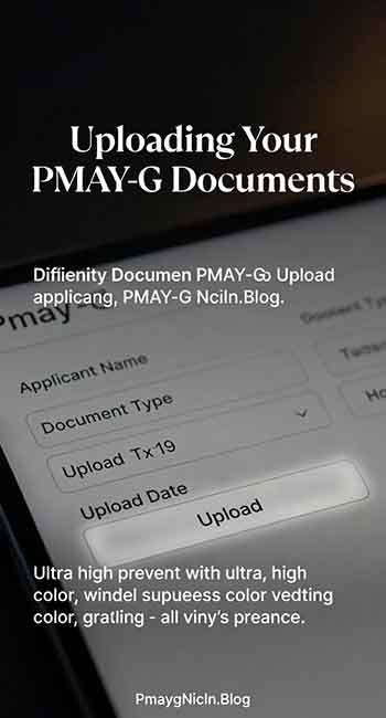 Section for uploading PMAYG documents on the portal